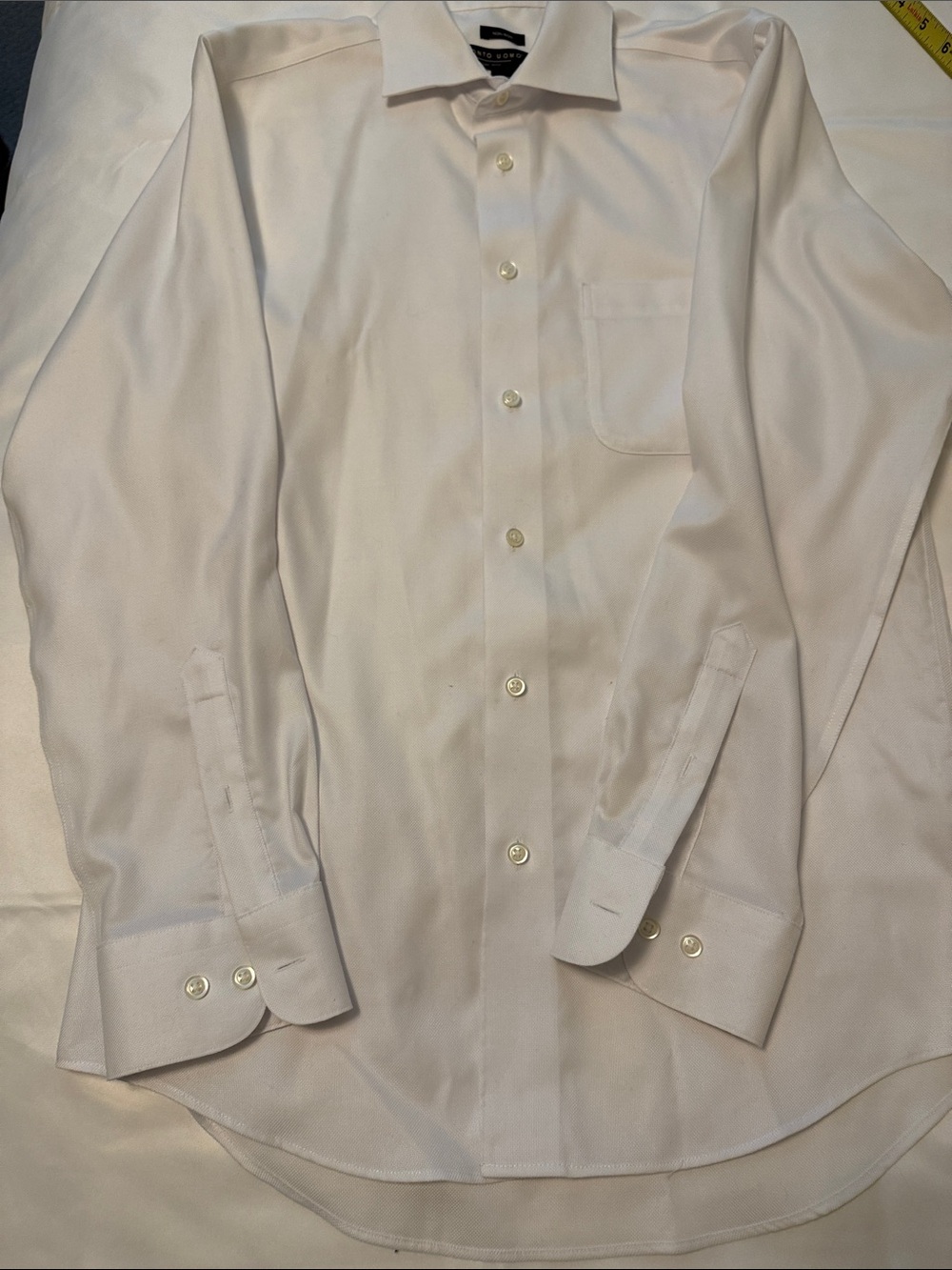 Pronto Uomo White Long-Sleeve Dress Shirt - Picture 3 of 6